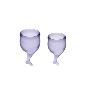 Satisfyer - Feel Secure Menstruatie Cup Set Lila (OP=OP)