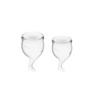 Satisfyer - Feel Secure Menstruatie Cup Set Transparant