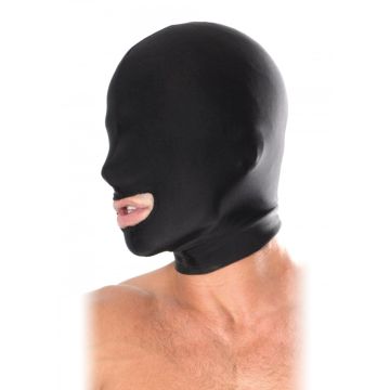 Spandex Open Mond Masker - Zwart