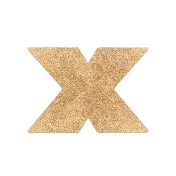 Flash Cross Tepelstickers - Goud