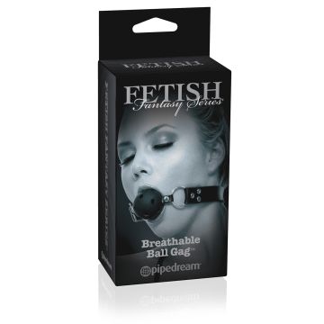 Zwarte Ball Gag met Gaten - Fetish Fantasy