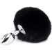 Buttplug met Fluffy Staartje - Zwart Buttplug met Fluffy Staartje - Zwart