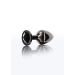 Buttplug With Diamond Jewel M - Zwart Buttplug With Diamond Jewel M - Zwart