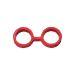 Rode Bondage Silicone Handboeien - Large Rode Bondage Silicone Handboeien - Large