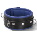 Smalle Slavenhalsband Zwart/Blauw- 6.00 cm Smalle Slavenhalsband Zwart/Blauw- 6.00 cm