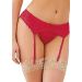 Kanten jarretelgordel rood - One size Kanten jarretelgordel rood - One size