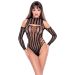 Body Met Streepdessin Zwart Body Met Streepdessin Zwart