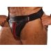 Colt Leren Jockstrap - Zwart-Rood Colt Leren Jockstrap - Zwart-Rood