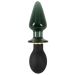 Anos Vibrerende Buttplug Glas en Siliconen Double-ended - Zwart Anos Vibrerende Buttplug Glas en Siliconen Double-ended - Zwart