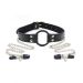 Ring Gag met Tepelklemmen - Zwart Ring Gag met Tepelklemmen - Zwart