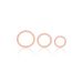 Set van 3 Cockringen Tri Rings - Huidskleur Set van 3 Cockringen Tri Rings - Huidskleur