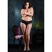 Diamond Net Panty Plus Size Zwart Diamond Net Panty Plus Size Zwart