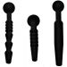 Dark Rods Siliconen 3-delige Penis Plug Set - Zwart Dark Rods Siliconen 3-delige Penis Plug Set - Zwart