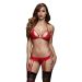 Baci Kanten BH Set - Rood - One Size Baci Kanten BH Set - Rood - One Size