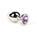 RVS Buttplug met Roze Juweel RVS Buttplug met Roze Juweel