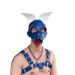 Masker Shaggy Dog Hood - Blauw/Wit Masker Shaggy Dog Hood - Blauw/Wit