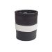 Mister B Leren Polsband met Ritsje - Zwart / Wit Mister B Leren Polsband met Ritsje - Zwart / Wit