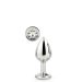 Zilveren Buttplug Gleaming - S