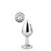 Zilveren Buttplug Gleaming - M