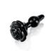 Zwarte Rosebud Buttplug Icicles No 77