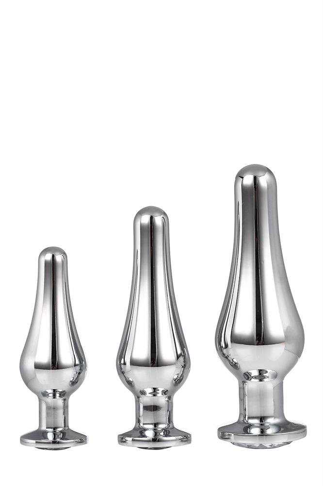 Buttplug Gleaming Love Pleasure Set - Zilver