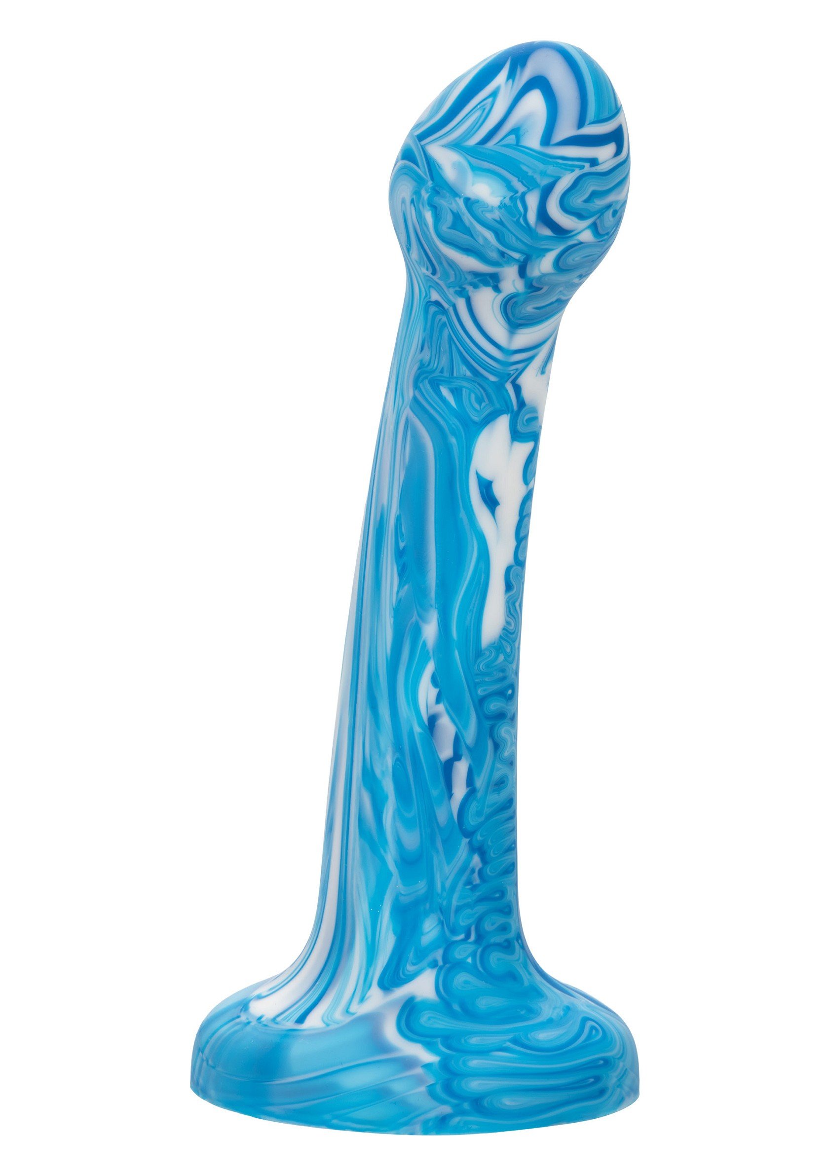 Dildo Twisted Bulb Tip Blauw