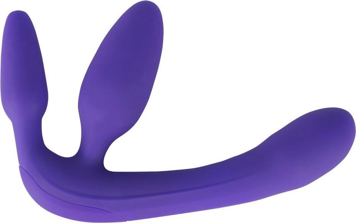 Vibrerende Strapless Strap-On - Paars