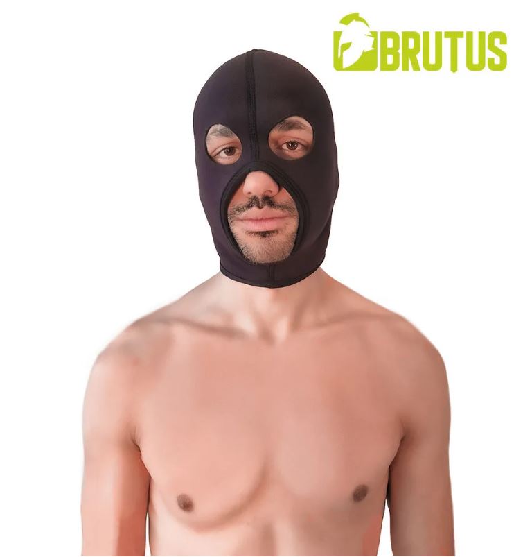 BRUTUS Neopreen Face Fucker BDSM Masker - Zwart