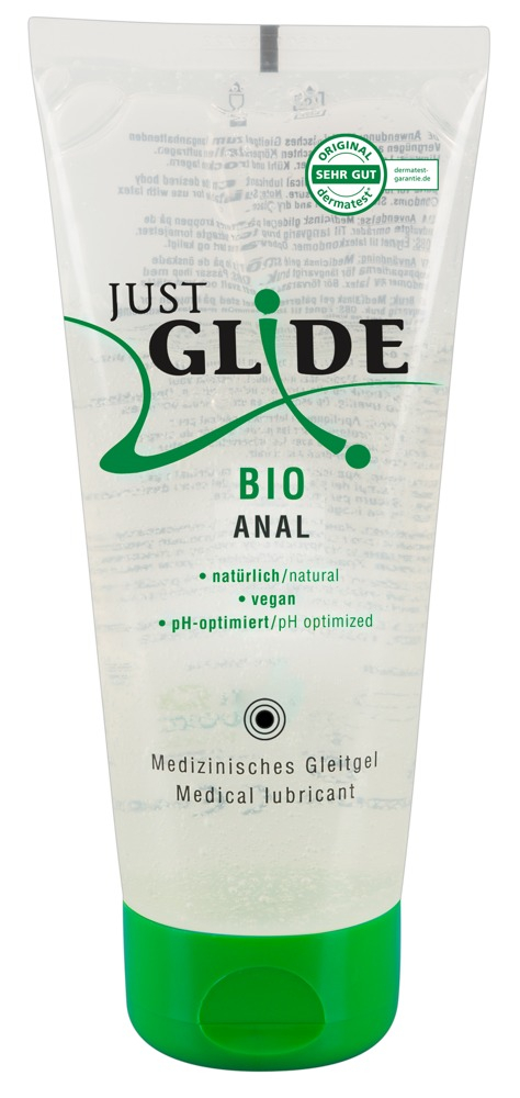 Just Glide Bio Waterbasis Anaal Glijmiddel - 200ml