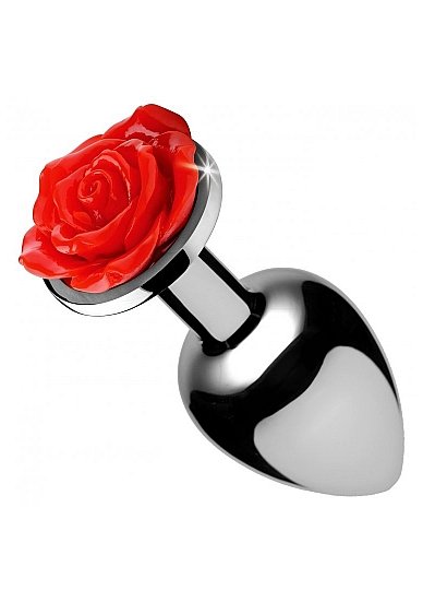 Red Rose Anal Plug S - Rood