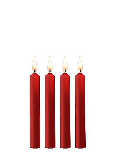 SM Kaarsen 4-Pack - Rood 