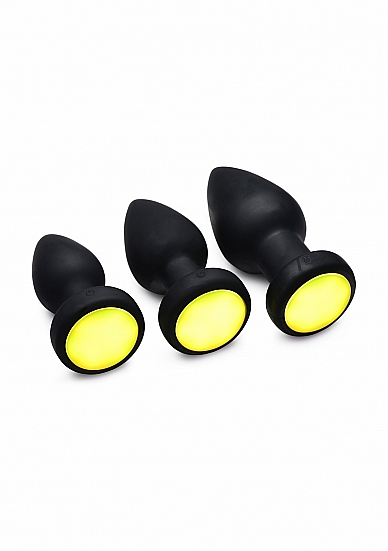 Vibrerende Buttplug met Led Verlichting - Zwart